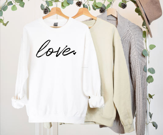 love - puff design - Sweatshirt